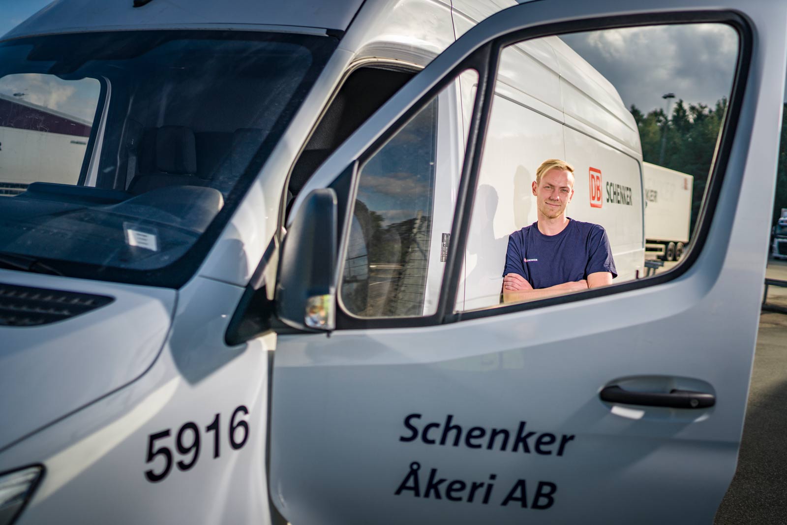 Johan Stjernkvist arbetar som chaufför på Schenker Åkeri AB i Önnestad utanför Kristianstad.